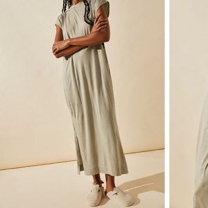 Free People All Day Maxi Dress in Burnt Orange